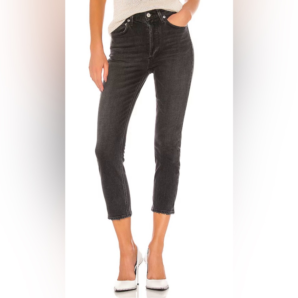 Agolde Riley High Rise Straight Crop